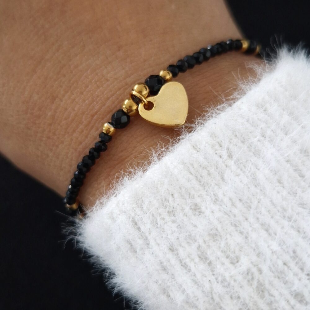 Bransoletka Love Black Heart
