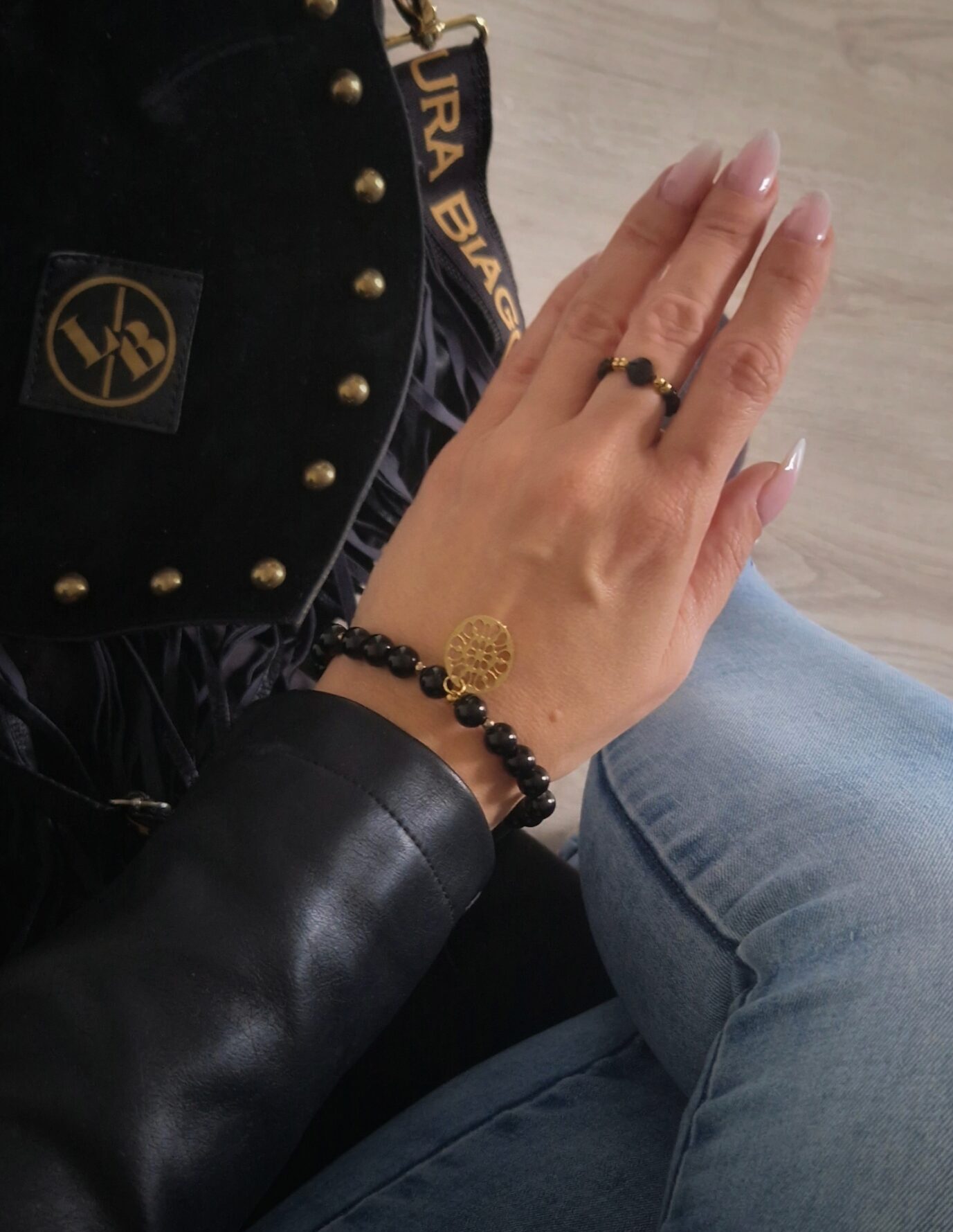 Pierścionek elastyczny Onyks Black Diamond Pierścionek elastyczny Onyks Black Diamond