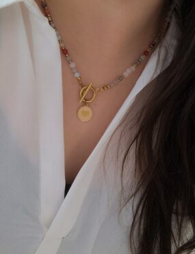 Naszyjnik choker z kamieni Magia Kolorów