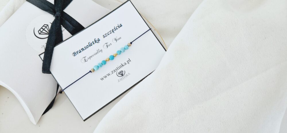 Bransoletka szczęścia Blue Magnezyt