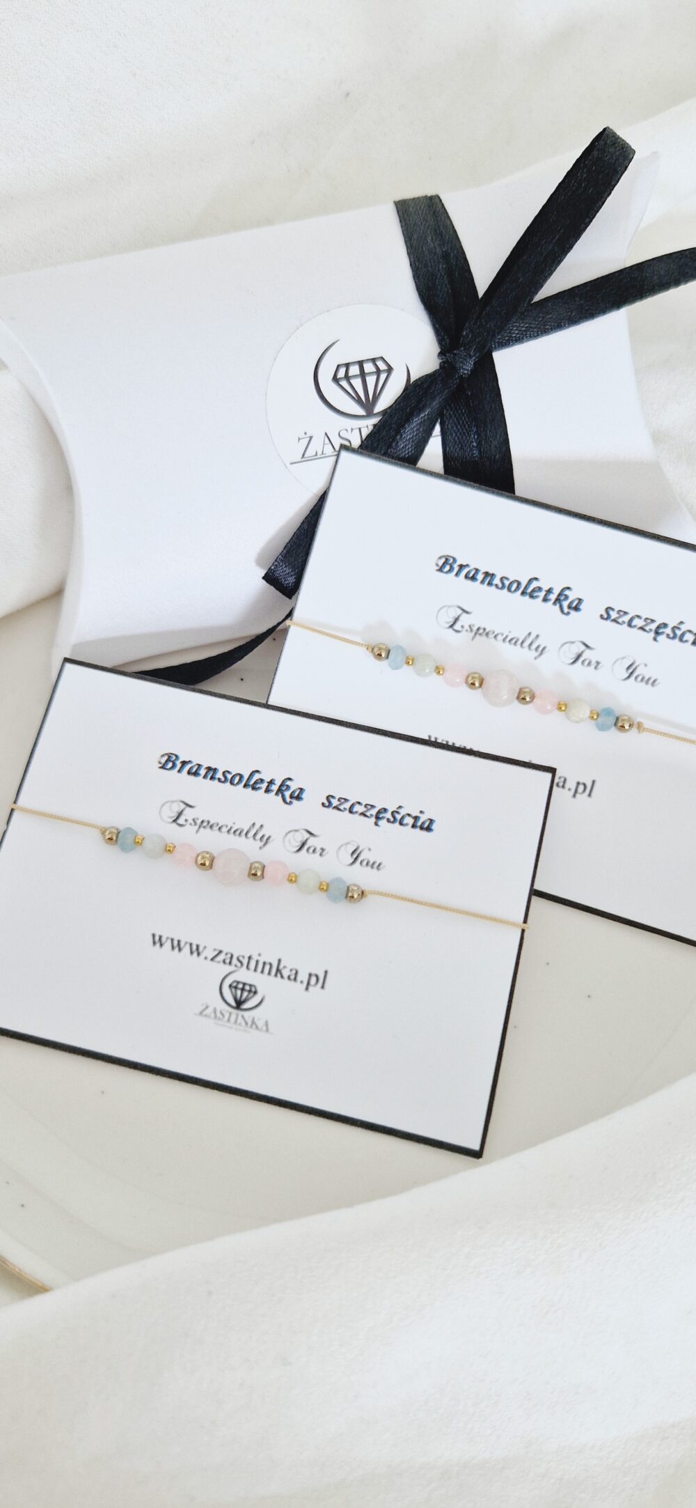 Bransoletka szczęścia Kwarc różowy & Agat