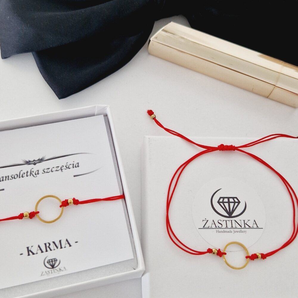 Bransoletka szczęścia Karma Red