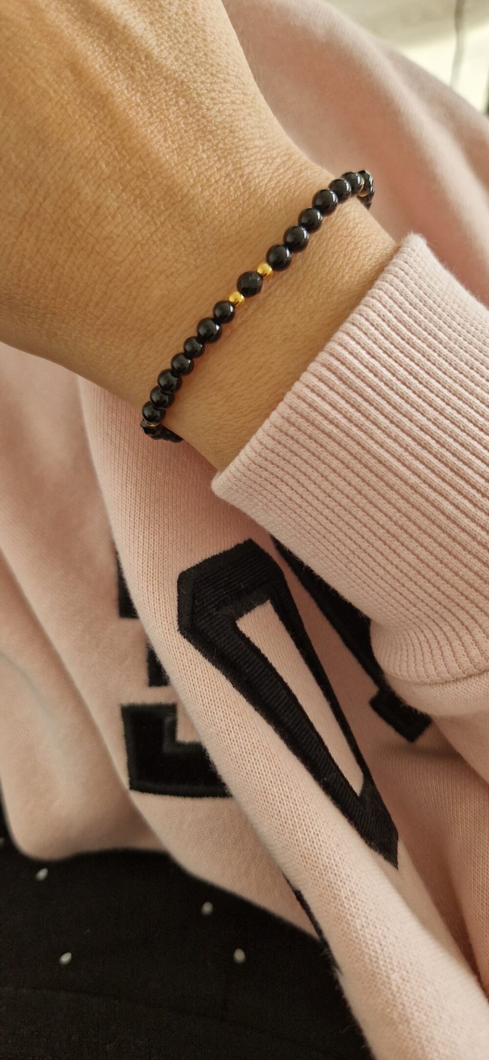 Bransoletka Black & Gold Onyks
