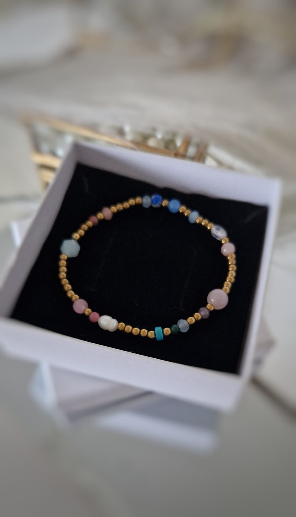 Bransoletka z kamieni Pastel Colors