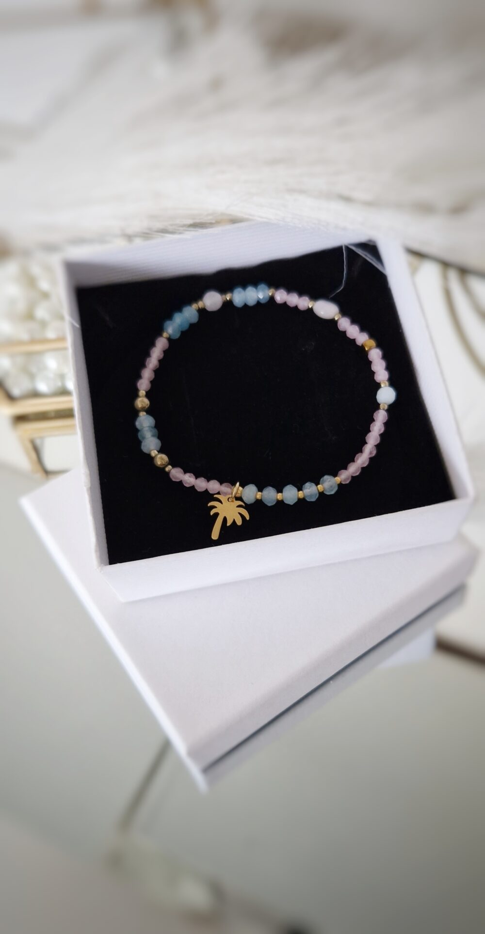 Bransoletka z kamieni Palm Beach Pastels