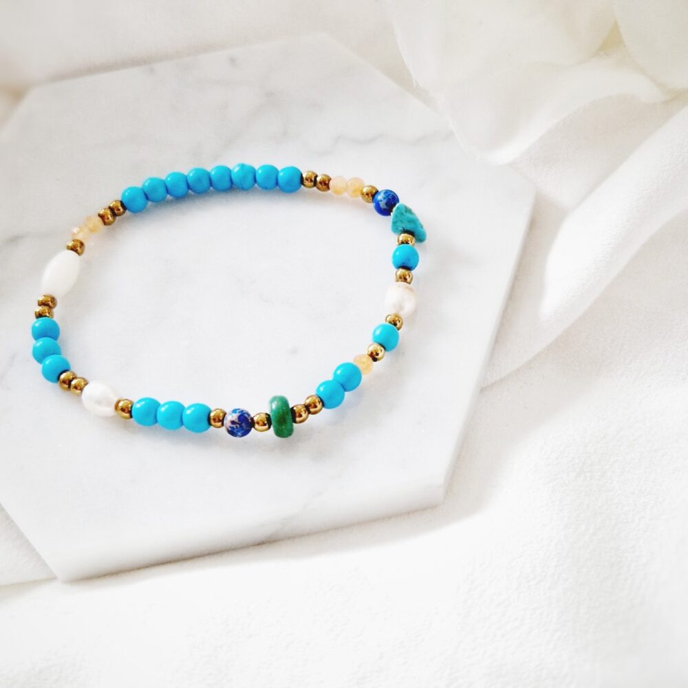 Bransoletka z kamieni Ocean Blue