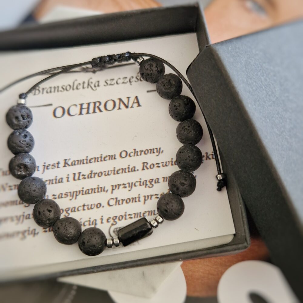 Bransoletka Ochrony męska Turmalinka