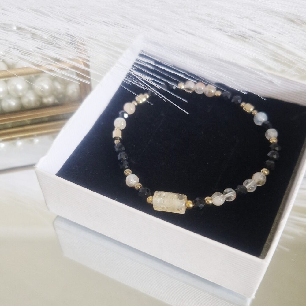 Bransoletka Turmalin Cytryn Premium