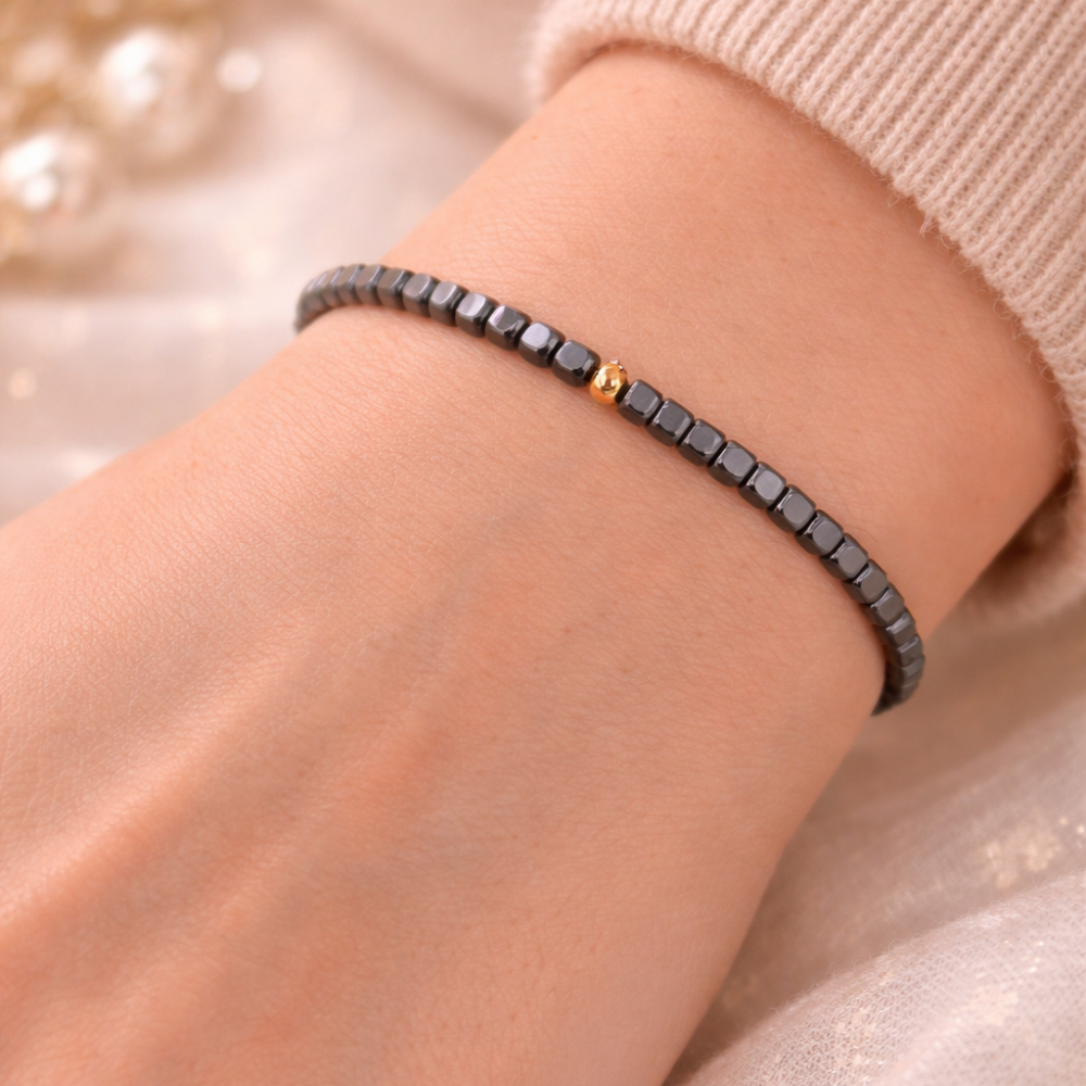 Bransoletka Hematyt kostki