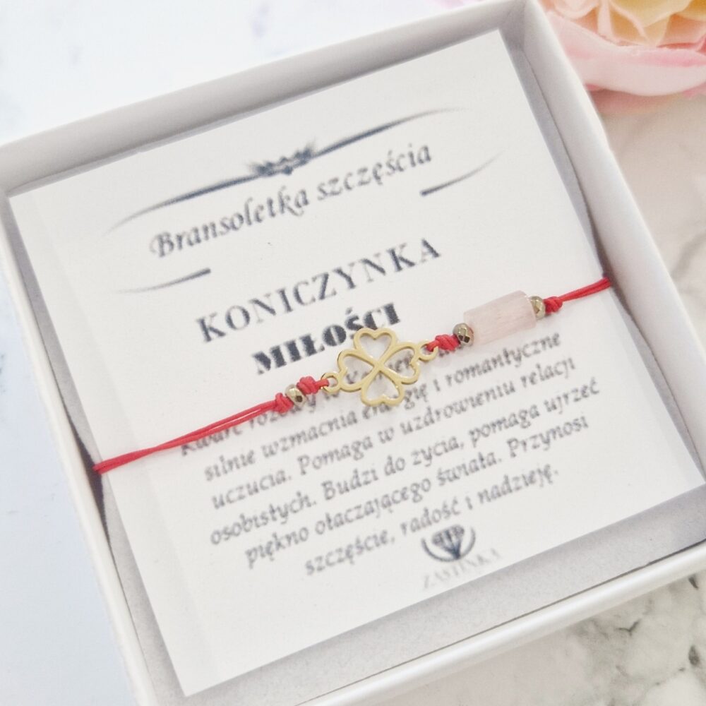 bransoletka szczęścia Koniczynka Miłości