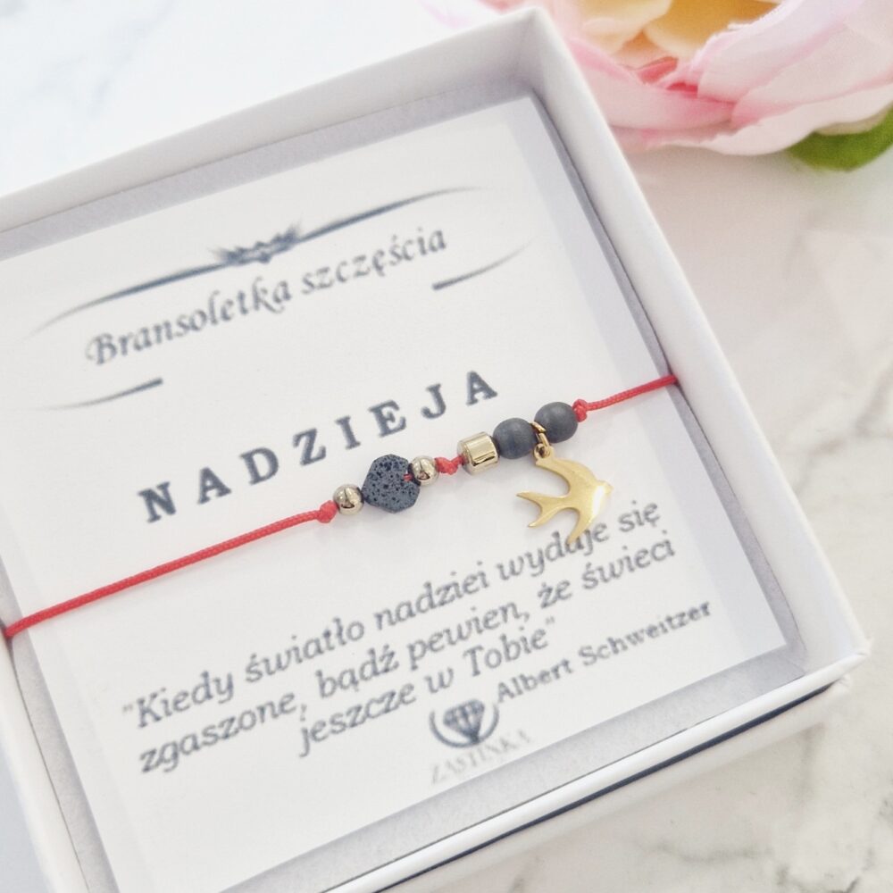 bransoletka szczęścia Nadzieja Hematyt