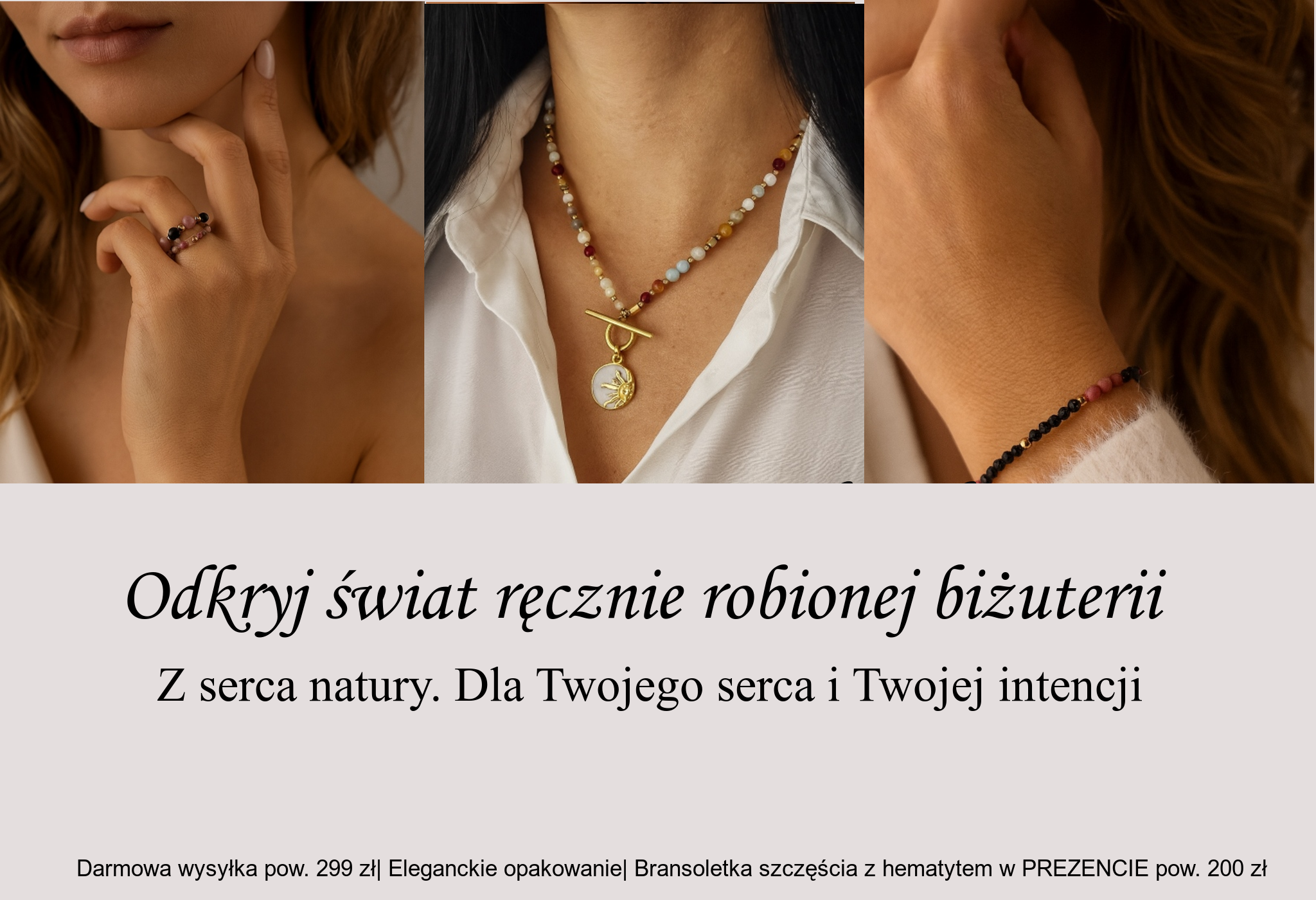 Biżuteria z kamieni naturalnych, biżuteria z intencją, biżuteria z duszą